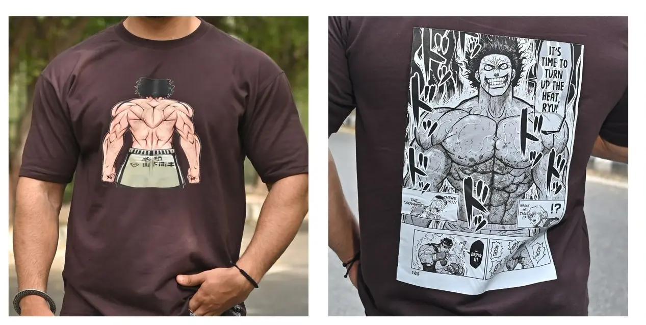 oversized tshirt kengan ashura