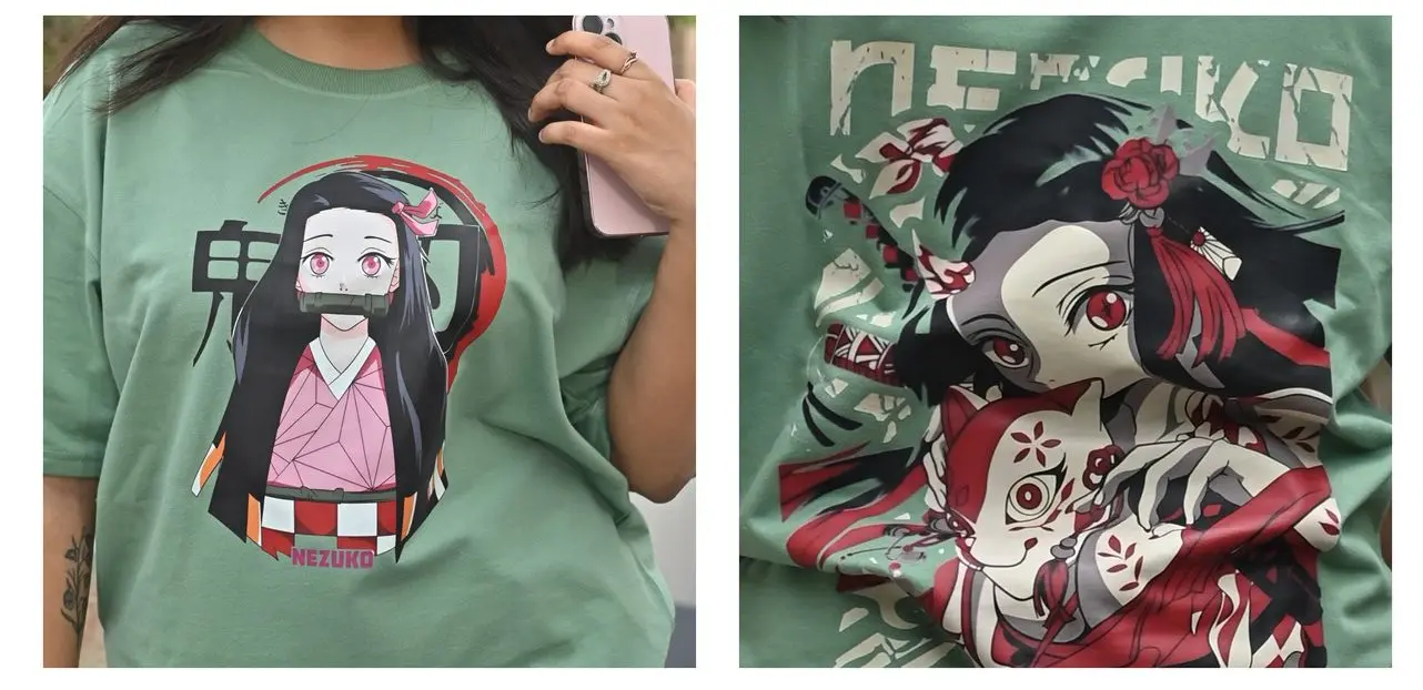 oversized tshirt nezuko naruto