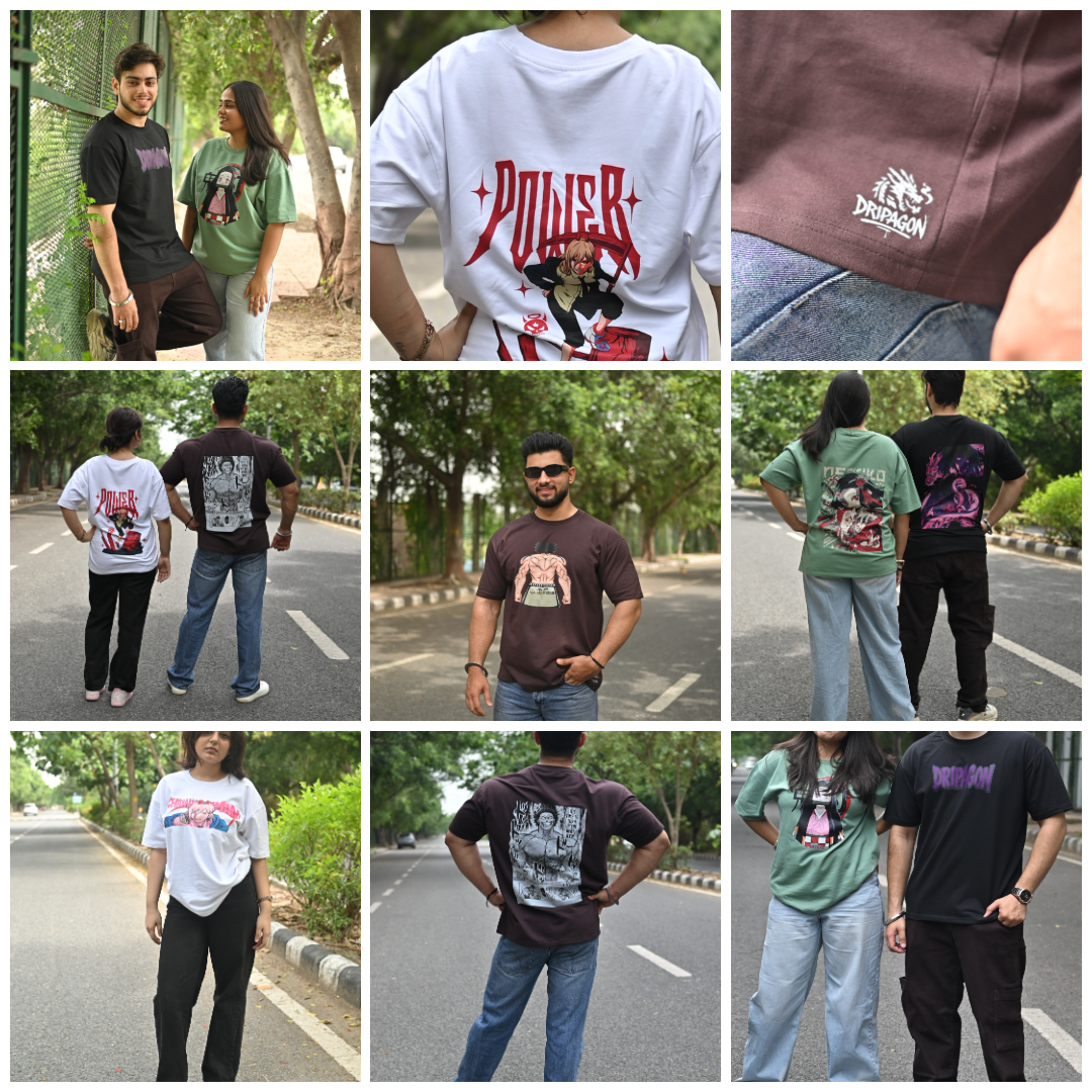 models wearing oversized tees