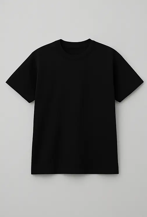 Plain Oversized T-Shirt – Black